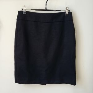 J. Crew black wool pencil skirt